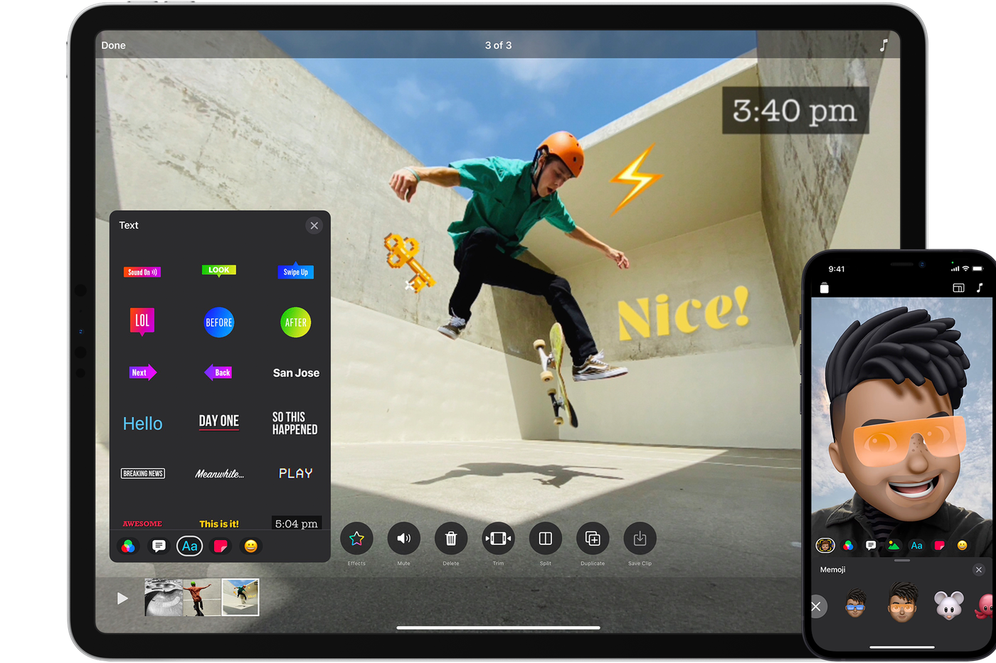 La aplicación Clips de Apple ahora es compatible con el modo cinematográfico y de video ProRes